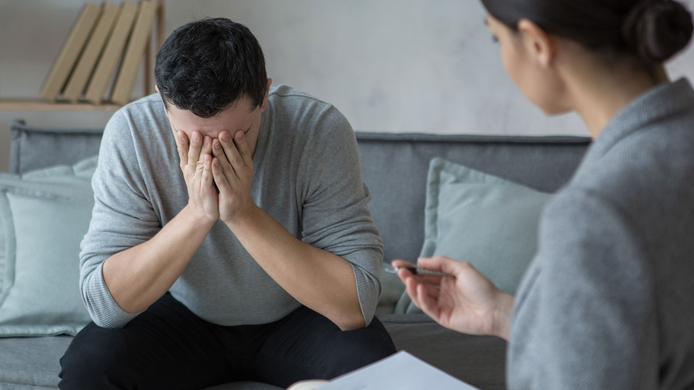 behavioral health professional working with a client
